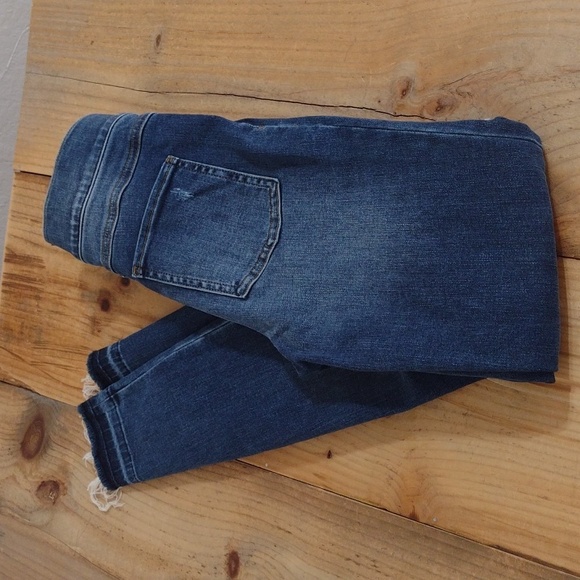 Spanx Distressed High Rise Pull On Skinny Jean Raw Hem Size XS - Picture 11 of 12